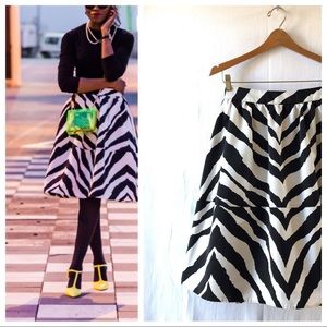 Express Zebra Animal Print Skirt Like New Sz S/4